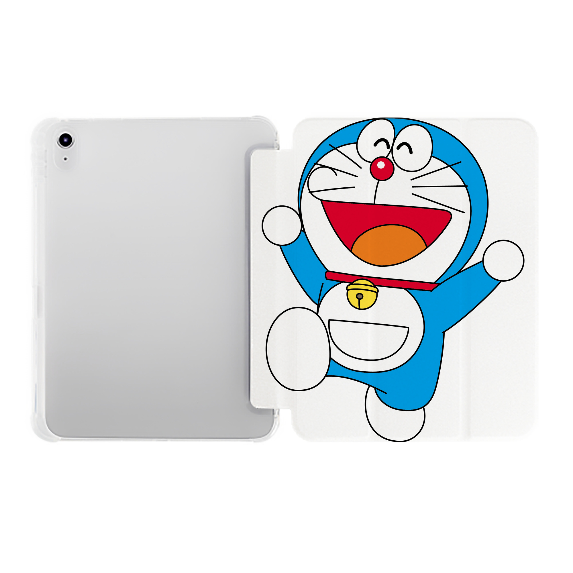 （画像用） ドラえもん Doraemon IPad ケース ペン収納付き 三つ折りスタンド PUレザー×シリコン 対応機種9.5/10.5/10.9インチ